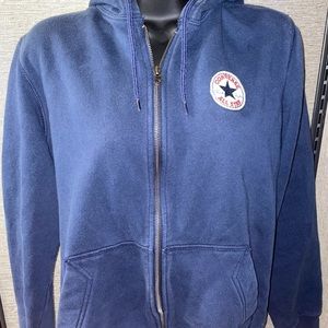 Vintage converse logo zip-up hoodie
